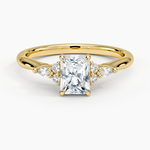 Nadia Perfect Fit Diamond Ring Yellow Gold 18k Radiant Engagement Ring