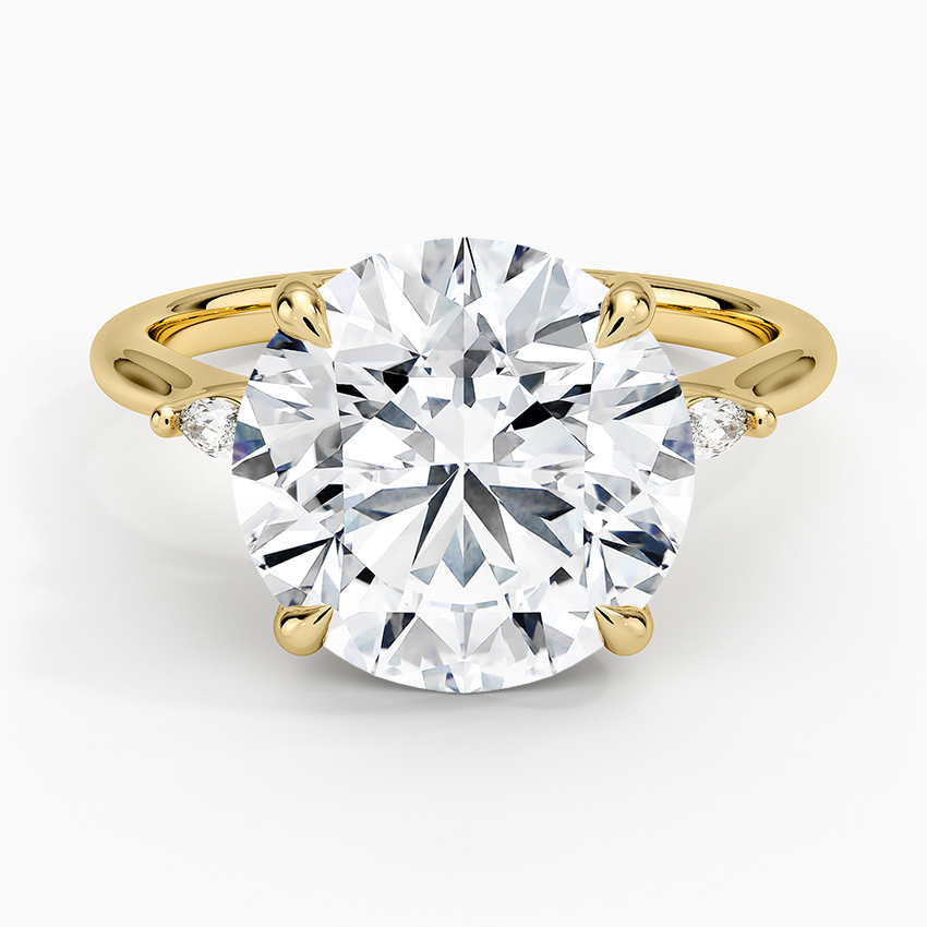 Nadia Perfect Fit Diamond Ring Yellow Gold 18k Round Engagement Ring