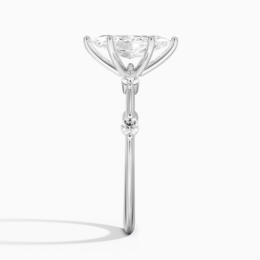 Aimee 1.4mm Diamond Ring Platinum Marquise Engagement Ring