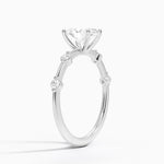 Aimee 1.4mm Diamond Ring Platinum Oval Engagement Ring
