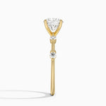 Aimee 1.4mm Diamond Ring Yellow Gold 18k Round Engagement Ring