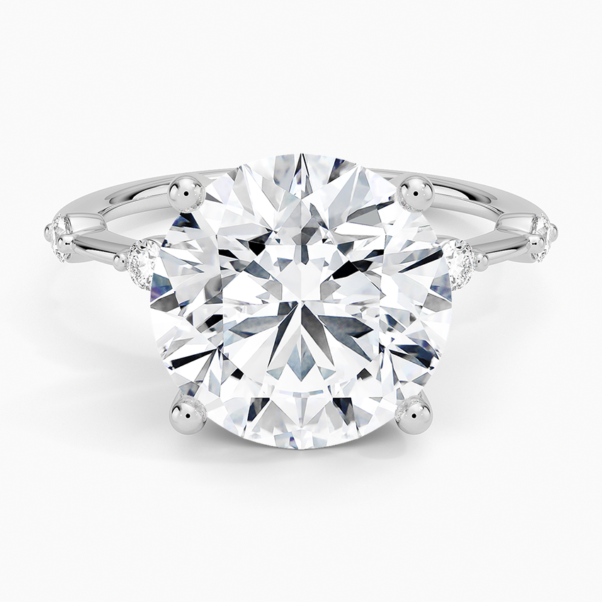 Aimee 1.4mm Diamond Ring Platinum Round Engagement Ring