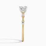 Mixed Metal Aimee Diamond Ring Yellow Gold 18k Cushion Engagement Ring