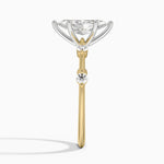 Mixed Metal Aimee Diamond Ring Yellow Gold 18k Marquise Engagement Ring