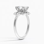 Luxe Fiore Diamond Ring Platinum Marquise Engagement Ring