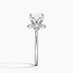 Luxe Fiore Diamond Ring Platinum Princess Engagement Ring
