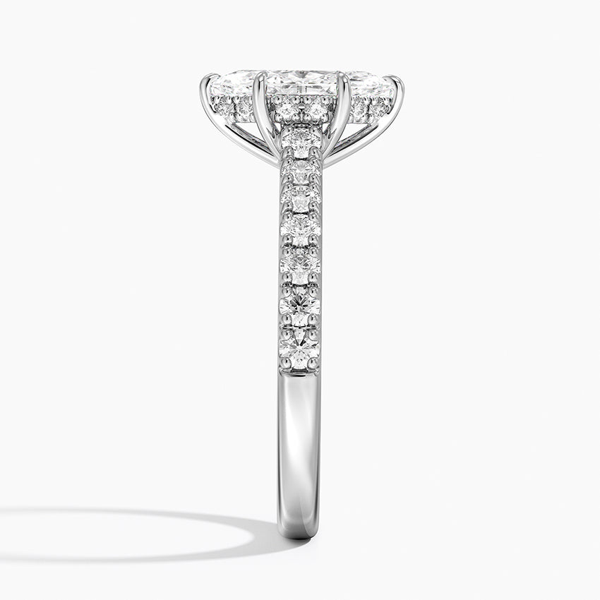 Grand Lissome Diamond Ring Platinum Marquise Engagement Ring