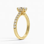 Grand Lissome Diamond Ring Yellow Gold 18k Oval Engagement Ring