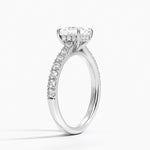 Grand Lissome Diamond Ring Platinum Princess Engagement Ring