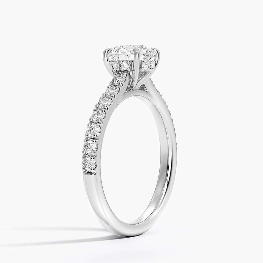 Grand Lissome Diamond Ring Platinum Round Engagement Ring