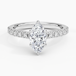 Grand Lissome Diamond Ring Platinum Marquise Engagement Ring