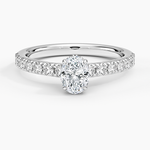 Grand Lissome Diamond Ring Platinum Oval Engagement Ring