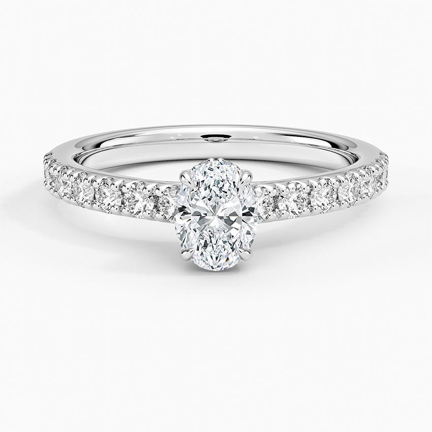 Grand Lissome Diamond Ring Platinum Oval Engagement Ring