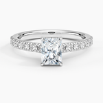 Grand Lissome Diamond Ring Platinum Radiant Engagement Ring