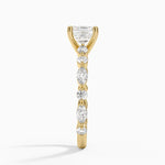 Versailles Three-Quarter Coverage Diamond Ring (1/2 ct. tw.) Yellow Gold 18k Asscher Engagement Ring
