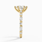 Versailles Three-Quarter Coverage Diamond Ring (1/2 ct. tw.) Yellow Gold 18k Pear Engagement Ring