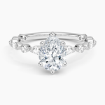 Versailles Three-Quarter Coverage Diamond Ring (1/2 ct. tw.) Platinum Pear Engagement Ring