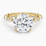 Versailles Three-Quarter Coverage Diamond Ring (1/2 ct. tw.) Yellow Gold 18k Round Engagement Ring