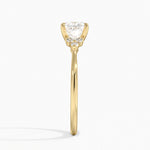 Melody Diamond Ring Yellow Gold 18k Princess Engagement Ring