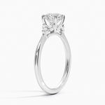 Melody Diamond Ring Platinum Round Engagement Ring