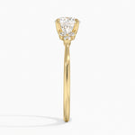Melody Diamond Ring Yellow Gold 18k Round Engagement Ring