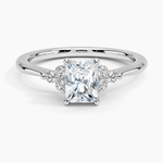 Melody Diamond Ring Platinum Radiant Engagement Ring