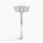 Cometa Three Stone Diamond Ring Platinum Marquise Engagement Ring