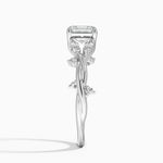 Azalea Twist Diamond Ring Platinum Asscher Engagement Ring