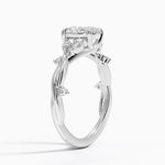 Azalea Twist Diamond Ring Platinum Oval Engagement Ring