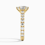 Anthology Three-Quarter Coverage Diamond Ring Yellow Gold 18k Pear Engagement Ring