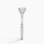 Versailles Hidden Halo Diamond Ring Platinum Round Engagement Ring