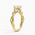 Secret Garden Diamond Ring (1/2 ct. tw.) Yellow Gold 18k Asscher Engagement Ring