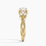 Secret Garden Diamond Ring (1/2 ct. tw.) Yellow Gold 18k Cushion Engagement Ring