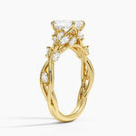 Secret Garden Diamond Ring (1/2 ct. tw.) Yellow Gold 18k Emerald Engagement Ring