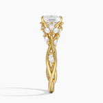 Secret Garden Diamond Ring (1/2 ct. tw.) Yellow Gold 18k Emerald Engagement Ring