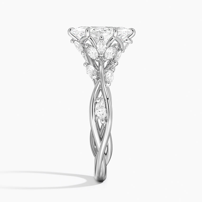 Secret Garden Diamond Ring (1/2 ct. tw.) Platinum Marquise Engagement Ring