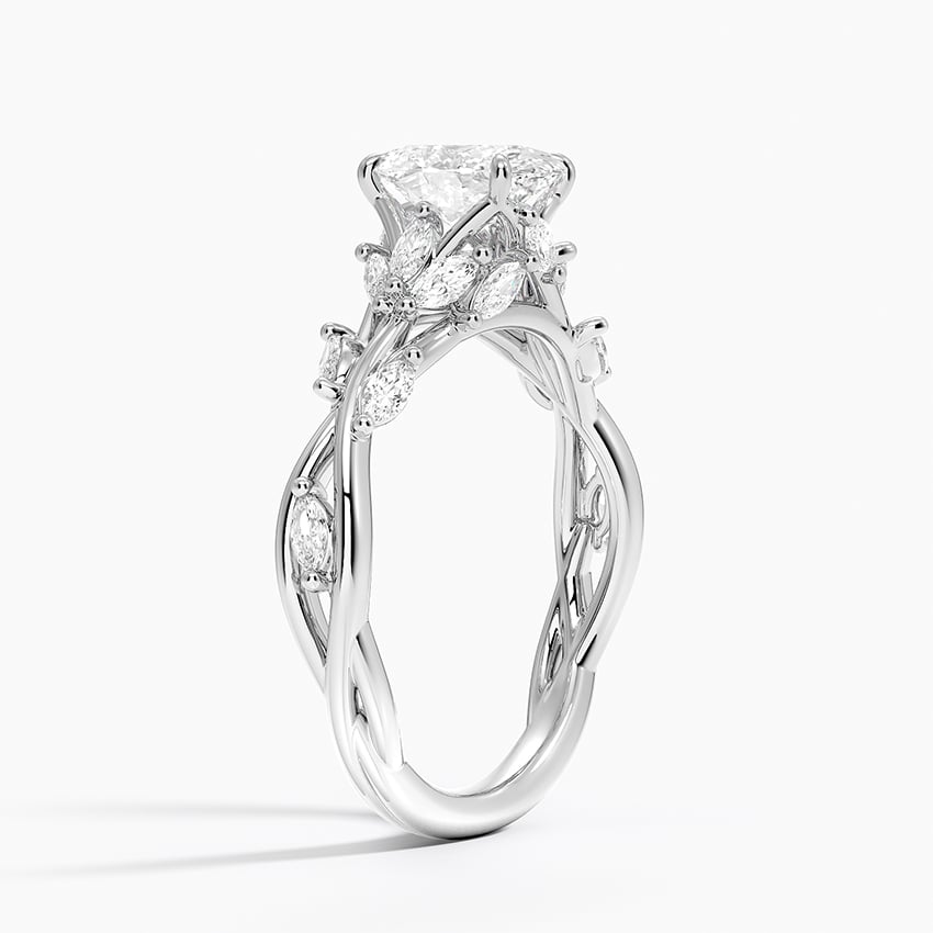 Secret Garden Diamond Ring (1/2 ct. tw.) Platinum Oval Engagement Ring