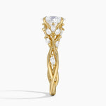 Secret Garden Diamond Ring (1/2 ct. tw.) Yellow Gold 18k Oval Engagement Ring
