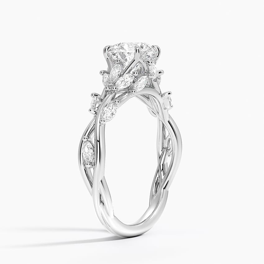 Secret Garden Diamond Ring (1/2 ct. tw.) Platinum Round Engagement Ring