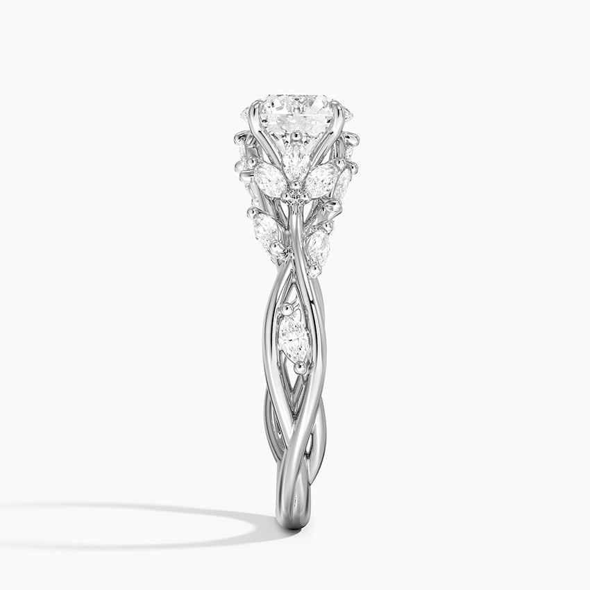 Secret Garden Diamond Ring (1/2 ct. tw.) Platinum Round Engagement Ring