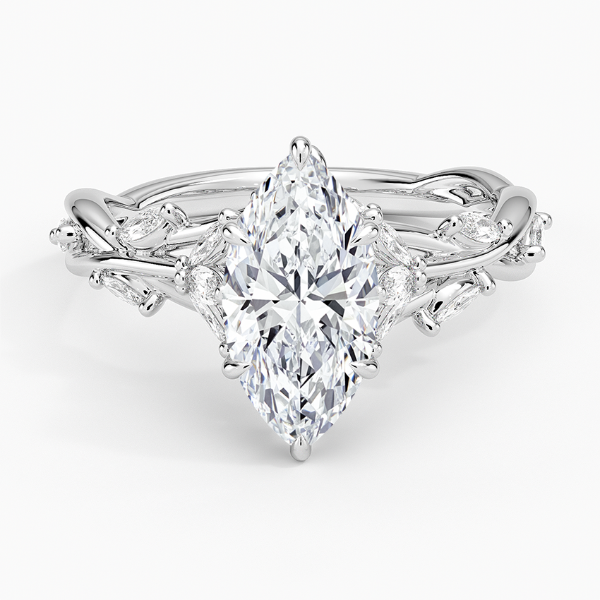 Secret Garden Diamond Ring (1/2 ct. tw.) Platinum Marquise Engagement Ring
