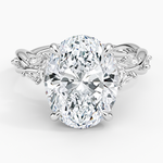 Secret Garden Diamond Ring (1/2 ct. tw.) Platinum Oval Engagement Ring