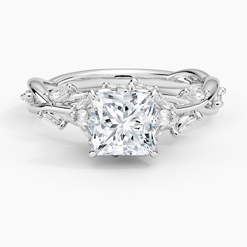 Secret Garden Diamond Ring (1/2 ct. tw.) Platinum Princess Engagement Ring