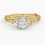 Secret Garden Diamond Ring (1/2 ct. tw.) Yellow Gold 18k Pear Engagement Ring