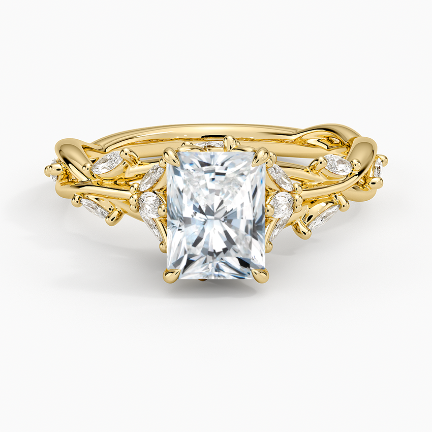 Secret Garden Diamond Ring (1/2 ct. tw.) Yellow Gold 18k Radiant Engagement Ring