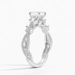 Luxe Secret Garden Diamond Ring (3/4 ct. tw.) Platinum Asscher Engagement Ring