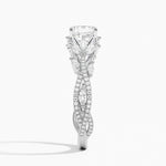 Luxe Secret Garden Diamond Ring (3/4 ct. tw.) Platinum Asscher Engagement Ring