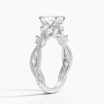 Luxe Secret Garden Diamond Ring (3/4 ct. tw.) Platinum Emerald Engagement Ring