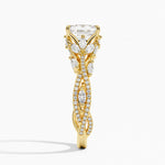 Luxe Secret Garden Diamond Ring (3/4 ct. tw.) Yellow Gold 18k Emerald Engagement Ring
