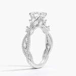 Luxe Secret Garden Diamond Ring (3/4 ct. tw.) Platinum Oval Engagement Ring
